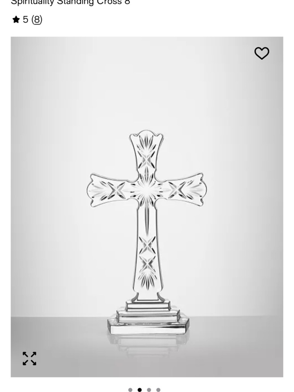 Waterford Crystal Spirituality Standing Cross 8"